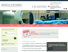 Tablet Screenshot of medicalencheres.com